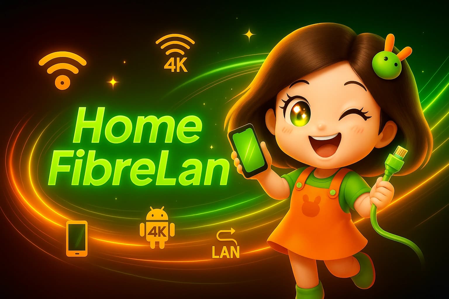 รูปภาพแพ็กเกจ HomeFibreLan Plus (4 จุด)