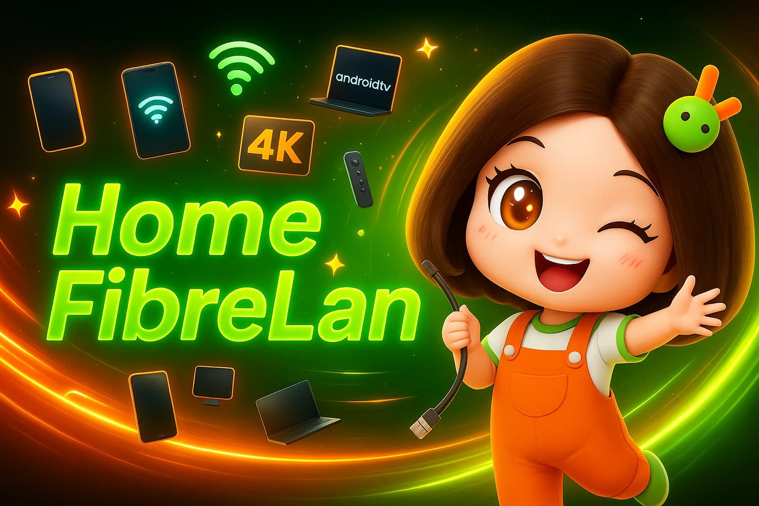 รูปภาพแพ็กเกจ HomeFibreLan Plus (5 จุด)